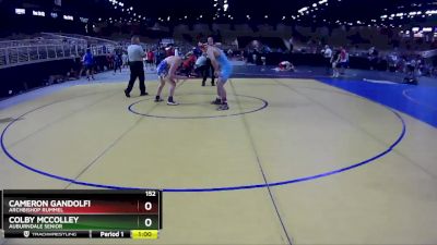 152 lbs Cons. Round 2 - Cameron Gandolfi, Archbishop Rummel vs Colby McColley, Auburndale Senior