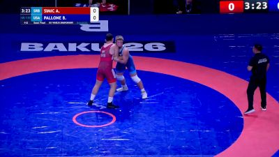 110 kg 1/2 Final - Andrej Simic, Serbia vs Bruno Pallone, United States