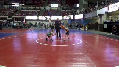 61 lbs Cons. Round 3 - Gunner Kiesz, Stillwater Gladiators vs Corbin Hughes, Worland Wrestling Club