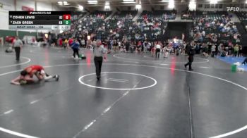 138 lbs Quarterfinal - Cohen Lewis, Red Cloud vs Zaen Green, Kearney Matcats