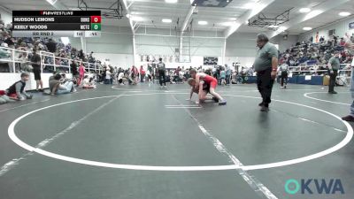 110-120 lbs Rr Rnd 2 - Hudson Lemons, Duncan Demon Wrestling vs Keely Woods, Murray County Takedown Club