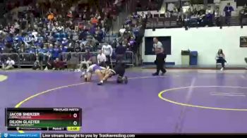 174 lbs 7th Place Match - Jacob Sherzer, Cornell College vs Dejon Glaster, Millikin University