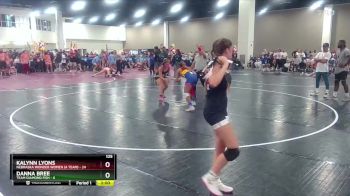 125 lbs Round 5 (8 Team) - Kalynn Lyons, Nebraska Wonder Women (A Team) vs Danna Bree, Team Diamond Fish