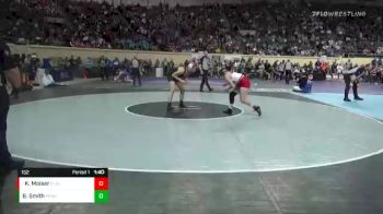 152 lbs Champ. Round 1 - Kobie Moiser, Plainview vs Bailee Smith, Prague