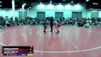 165 lbs Placement Matches (8 Team) - Jordan McKinney, Oklahoma Blue vs Chaney Lewis Jr., Pennsylvania Red