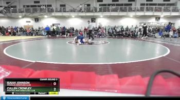 126 lbs Champ. Round 3 - Isaiah Johnson, Franklin Wrestling Club vs Cullen Crowley, Fighting Irish Wrestling Club