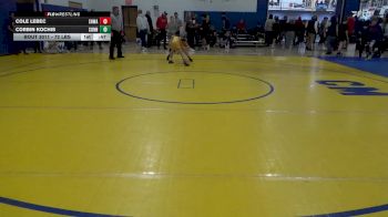 72 lbs Round Of 32 - Cole Lebec, SHWA vs Corbin Kochis, Connellsville