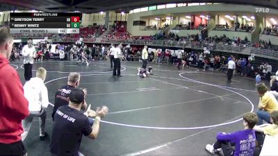 65 lbs Cons. Round 5 - Benny Wintz, Battle Creek vs Greyson Terry, Nebraska Boyz