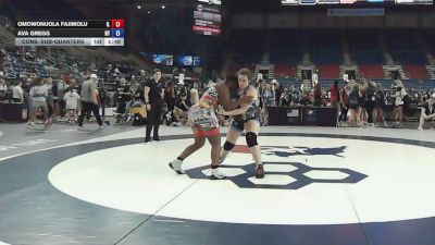 207 lbs Cons. Sub-quarters - Omowonuola Fajimolu, Illinois vs Ava Gregg, New York