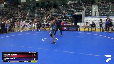 92 lbs Semifinal - Regan Yundt, AK vs Arav Pandey, PA