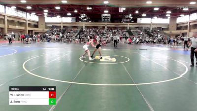 132 lbs Consi Of 8 #2 - William Clasen, Northern Highlands vs John Zero, Paramus Catholic