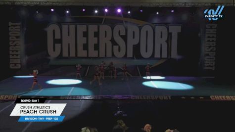 Crush Athletics - Peach Crush [2023 L1.1 Tiny - PREP - D2 Day 1] 2023 CHEERSPORT Cartersville Classic