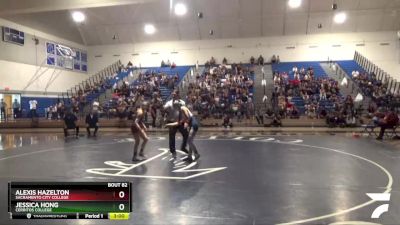 102 lbs 1st Place Match - Jessica Hong, Cerritos College vs Alexis Hazelton, Sacramento City College