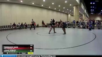 220 lbs Round 8 (10 Team) - Terrrance Davis, Ohio Titan Blue vs Logan Mobley, Eagles Wrestling Dev