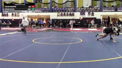 133 lbs Quarterfinal - Colin Martin, Unattached vs Devin Ryan, Army