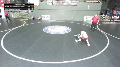 63 lbs Cons. Rd Of 32 - Noah Becerril-Delgado, Tracy Wrestling Club vs Cristian Navarro, Spring Hills Wrestling