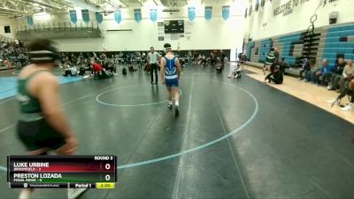 165 lbs Round 3 (3 Team) - Preston Lozada, Fossil Ridge vs Luke Urbine, Broomfield