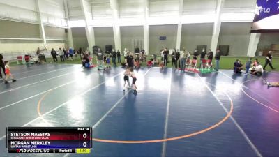 45 lbs Round 3 - Stetson Maestas, Stallions Wrestling Club vs Morgan Merkley, Uintah Wrestling