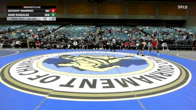 133 lbs Final - Zachary Marrero, Western Wyoming vs Gabe Gonzales, Grand View