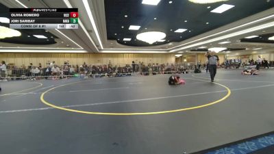 58 lbs Consi Of 8 #1 - Olivia Romero, Victory Wrestling-Central WA vs Jori Saribay, Nakamura Wrestling