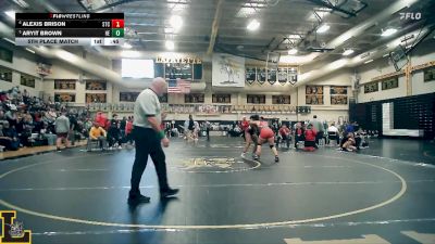 170 lbs 5th Place Match - Aryit Brown, Hazelwood East vs Alexis Brison, St Clair