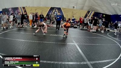 98 lbs Finals (2 Team) - Kole Wallace, Warner Elite vs Landon Sturgell, CP Wrestling