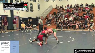 Boys-132 lbs Semifinal - Brody Frank, Nick`s Knights vs Tyler Redfield, Clarke`s Dream Team