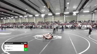 150 lbs Consi Of 8 #1 - Samuel Vigil, Taos Jr Wrestling vs Porter Mask, No Team