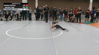 75 lbs 3rd Place Match - Maddox Mayora, Nolf Wrestling Academy vs Beckett Todd, Texas Elite Wrestling Club