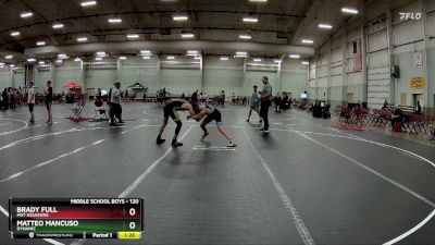 120 lbs Cons. Semi - Brady Full, Mat Assassins vs Matteo Mancuso, Dynamic