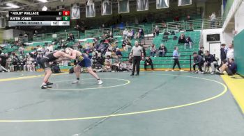 215 lbs Cons. Round 3 - Kolby Wallace, Kettering Fairmont vs Justin Jones, Whitmer