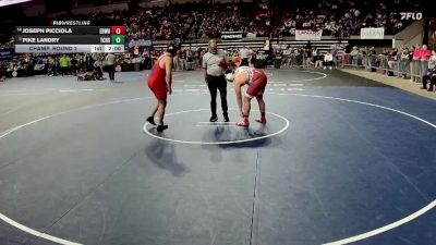 D 2 285 lbs Champ. Round 2 - Joseph Picciola, E.D. White vs Pike Landry, Teurlings Catholic