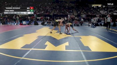 6A 126 lbs Cons. Round 1 - Ranger Zickgraf, Meridian vs Owen West, Borah