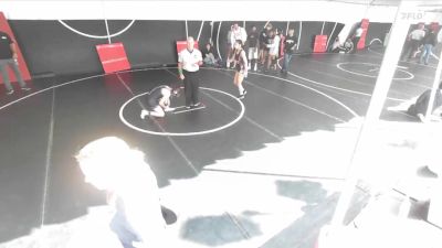 120 lbs Champ. Round 2 - Aurora Taute, Portola vs Irini Poka, Monster Garage Wrestling Club
