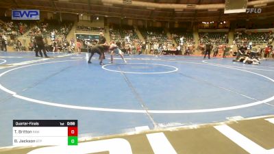 160 lbs Quarterfinal - Tyler Britton, Raw Wrestling Club vs Blake Jackson, Tulsa Blue T Panthers