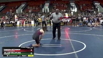 112 lbs Round 2 - Delanie DellaFlora, Mcgregor vs Dawson Pettigrew, Galesburg-Augusta