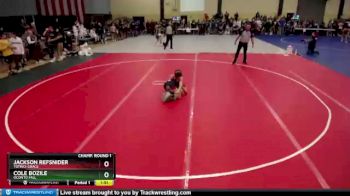 113 lbs Champ. Round 1 - Jackson Refsnider, Totino-Grace vs Cole Bozile, Oconto Fall