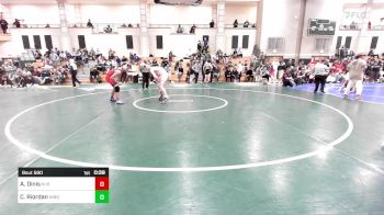 144 lbs Consi Of 8 #1 - Anderson Dinis, New Bedford vs Cole Riordan, Hingham