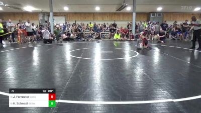 78 lbs Consi Of 16 #2 - Jacob Forrester, Dansville vs Hunter Schmidt, Berwick