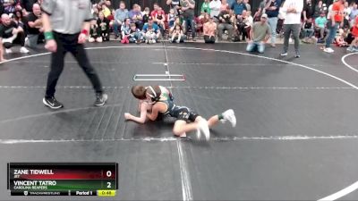 50 lbs Semifinal - Zane Tidwell, JET vs Vincent Tatro, Carolina Reapers