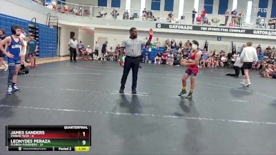 88 lbs Quarterfinals (8 Team) - Leonydes Peraza, Florida Punishers vs James Sanders, Xtreme Team