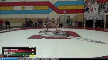 100 lbs Quarterfinal - Bree Padilla, Cheyenne East vs Trinity Warner, South