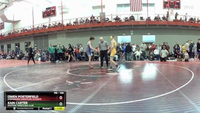 126 lbs Champ. Round 2 - Kain Carter, Eastside Wrestling Club vs Owen Porterfield, Contenders Wrestling Academy