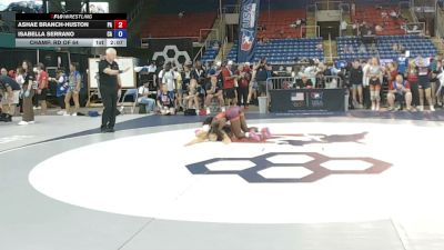 115 lbs Champ. Rd Of 64 - Ashae Branch-Huston, Pennsylvania vs Isabella Serrano, California