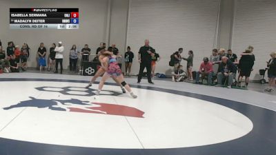 125 lbs Cons. Rd Of 16 - Isabella Sermana, California vs Madalyn Deiter, North Montana Wrestling Club