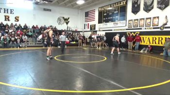 215 lbs Cons. Round 2 - Hayden Hilsenbeck, Wapsie Valley vs Hunter Johnson, Oelwein