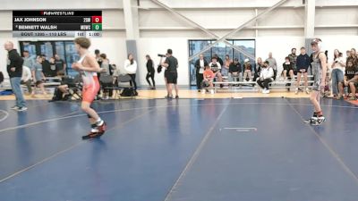 110 lbs Cons. Rd Of 16 - Jax Johnson, 208 Spartan WC vs Bennett Walsh, Mat Demon Wrestling Club