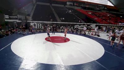 81 lbs Kalaya Baxter, Idaho 14U Girls vs Kynzlee Halgren, Utah 14U Girls