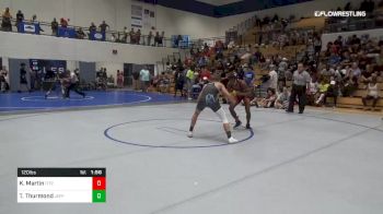 120 lbs Quarterfinal - Kevin Martin, Fitzgerald Wrestling Club vs Tyson Thurmond, Jefferson High School
