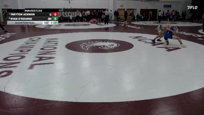 125 lbs Quarterfinal - Treyton Ackman, Upper Iowa vs Ryan O`Rourke, Johnson & Wales